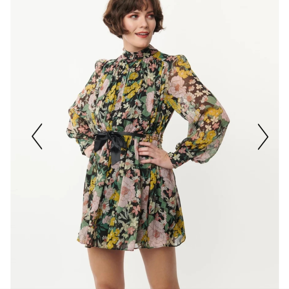 Unique Vintage Floral Dress NWT
